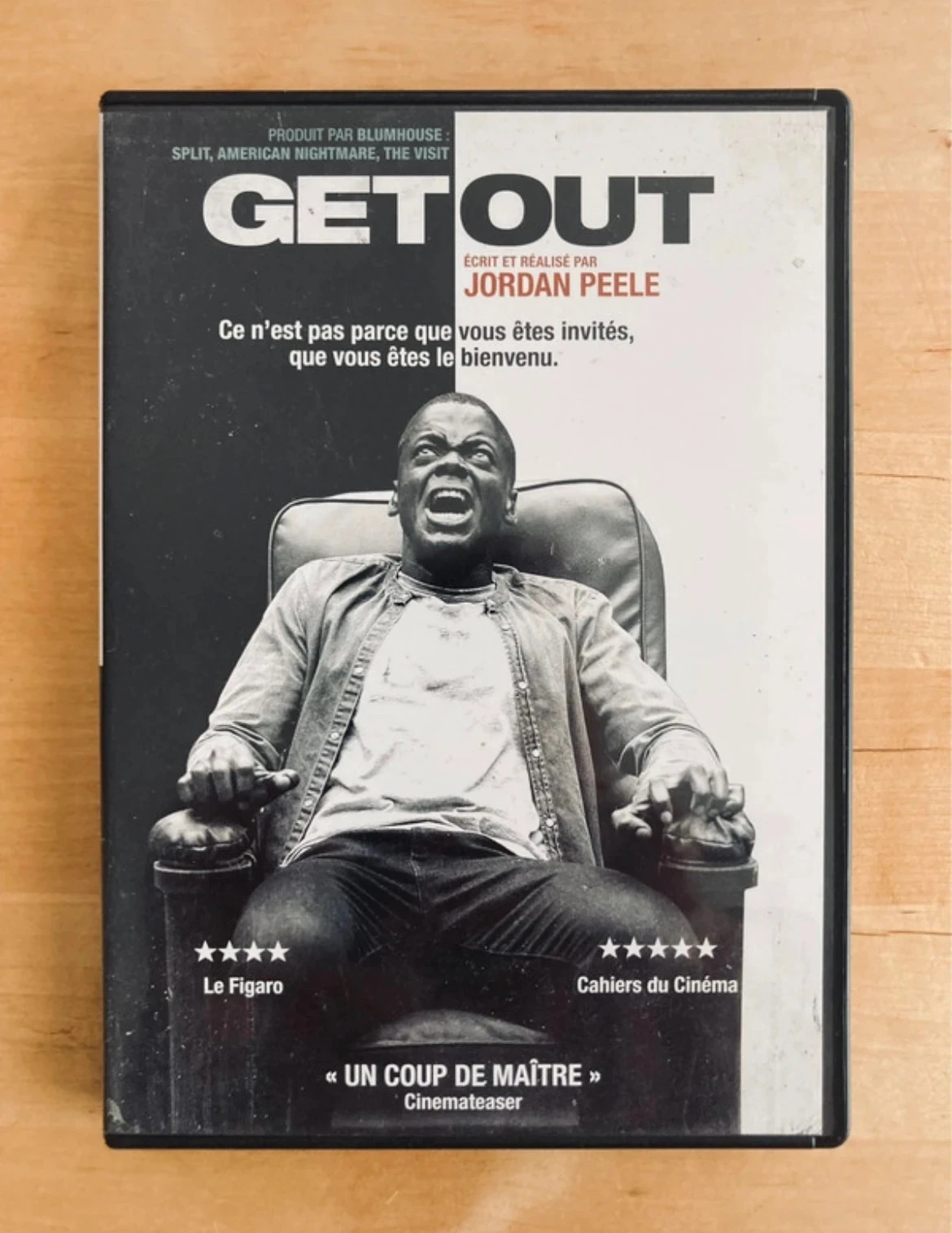 DVD Get Out de Jordan Peele.